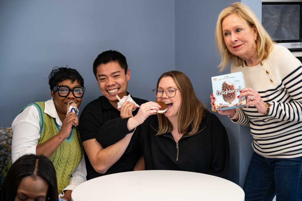 C.O.O Maria Darby of Dwyer Workforce Development brought in a variety of ice cream for the DWD team on Monday March 10, 2025 to celebrate Team Appreciation day which was on Friday March 7th.