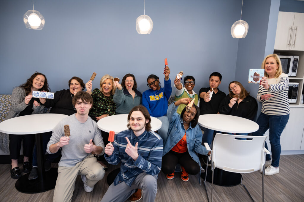 C.O.O Maria Darby of Dwyer Workforce Development brought in a variety of ice cream for the DWD team on Monday March 10, 2025 to celebrate Team Appreciation day which was on Friday March 7th.